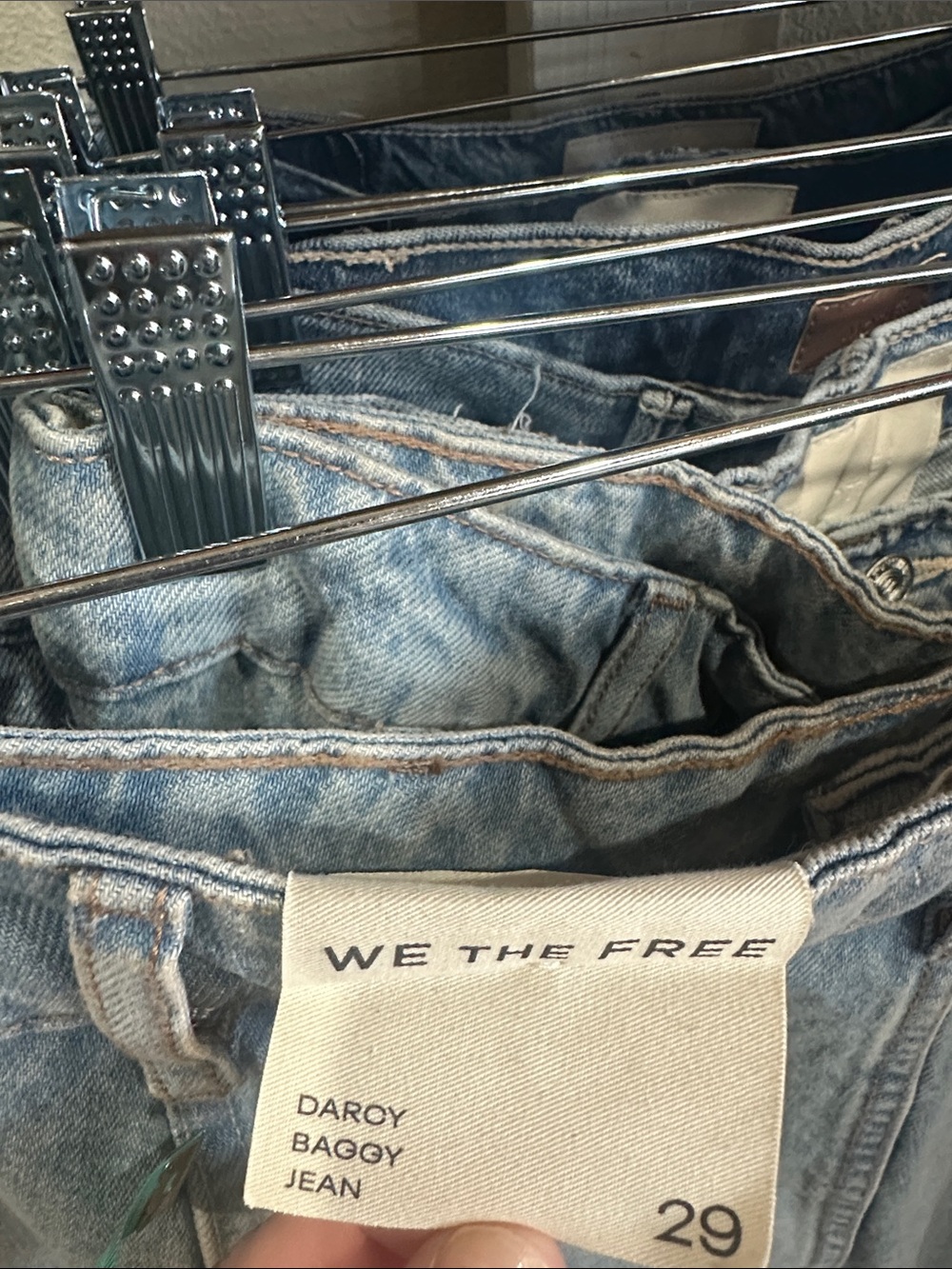 NWT Free People We The Free Darcy Baggy Jeans-Harmony - Picture 8 of 8